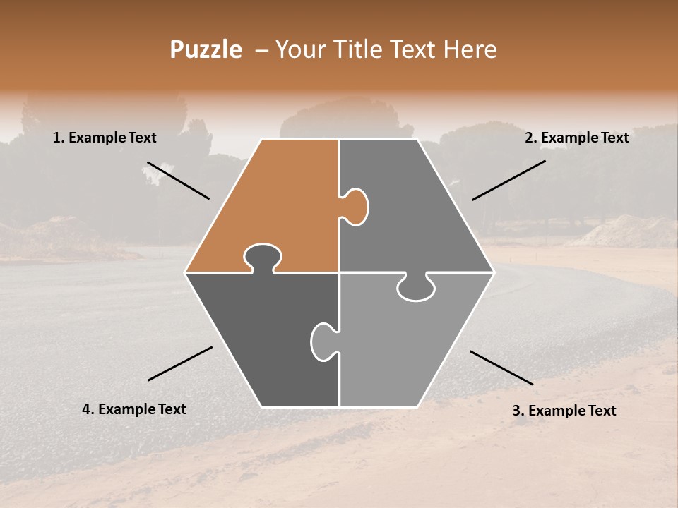 Texture Tarmac Textural PowerPoint Template