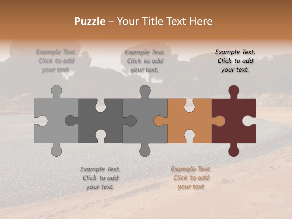 Texture Tarmac Textural PowerPoint Template