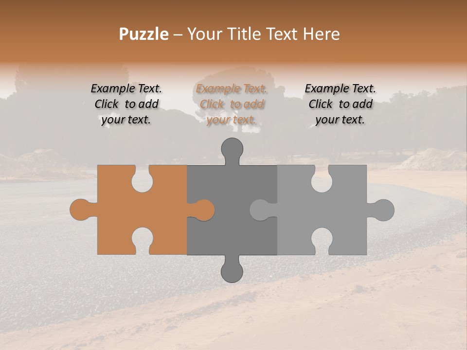 Texture Tarmac Textural PowerPoint Template
