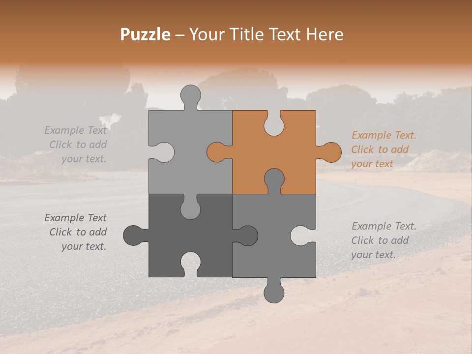 Texture Tarmac Textural PowerPoint Template