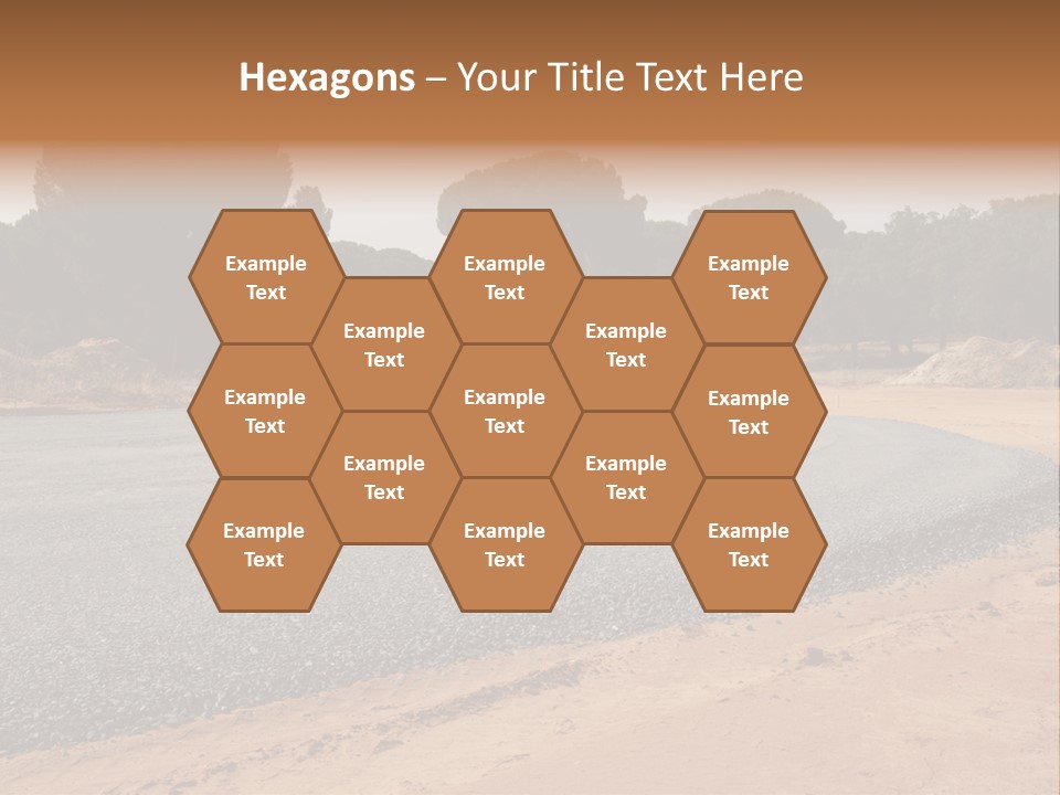 Texture Tarmac Textural PowerPoint Template