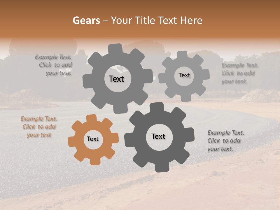 Texture Tarmac Textural PowerPoint Template