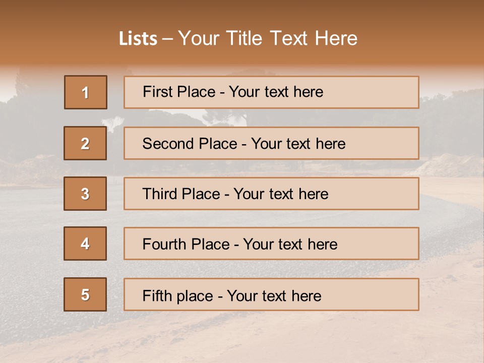 Texture Tarmac Textural PowerPoint Template