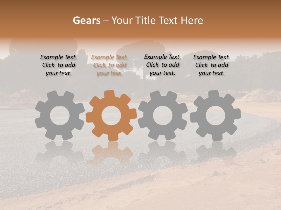 Texture Tarmac Textural PowerPoint Template