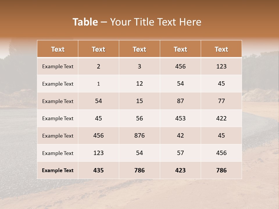 Texture Tarmac Textural PowerPoint Template