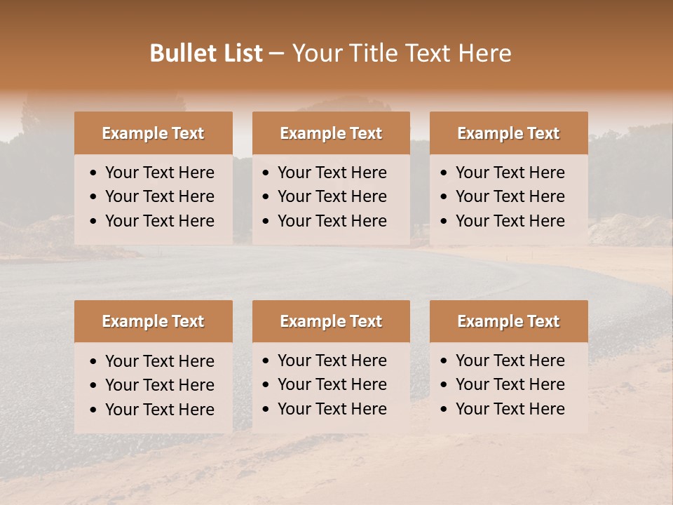 Texture Tarmac Textural PowerPoint Template