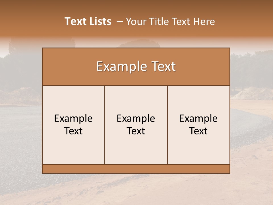 Texture Tarmac Textural PowerPoint Template