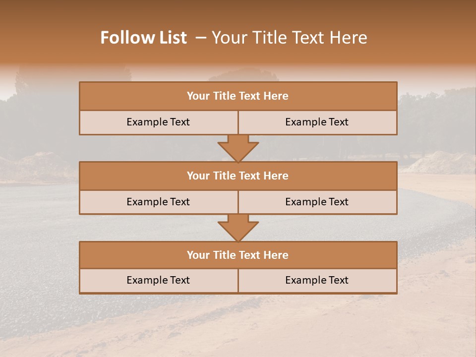 Texture Tarmac Textural PowerPoint Template