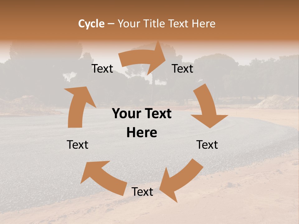 Texture Tarmac Textural PowerPoint Template