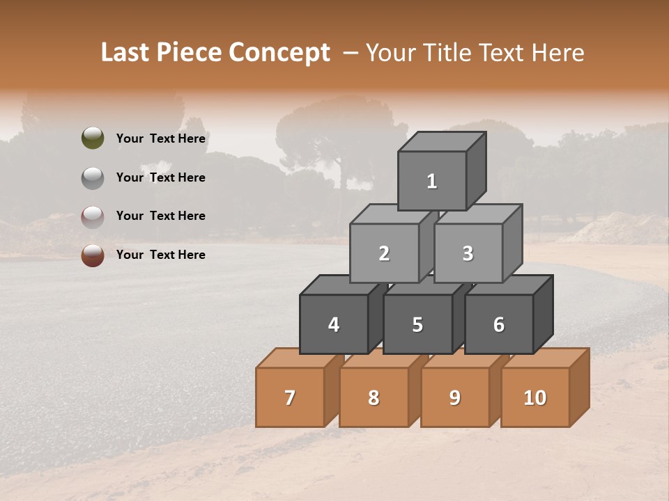 Texture Tarmac Textural PowerPoint Template