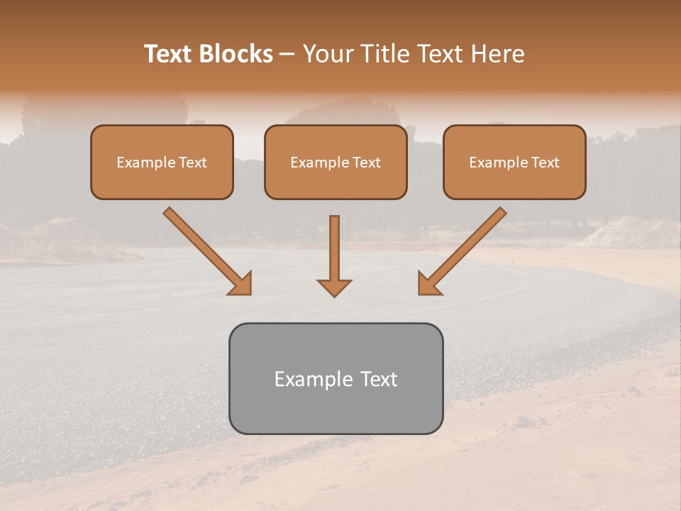 Texture Tarmac Textural PowerPoint Template