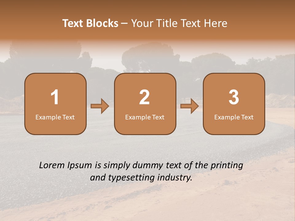 Texture Tarmac Textural PowerPoint Template