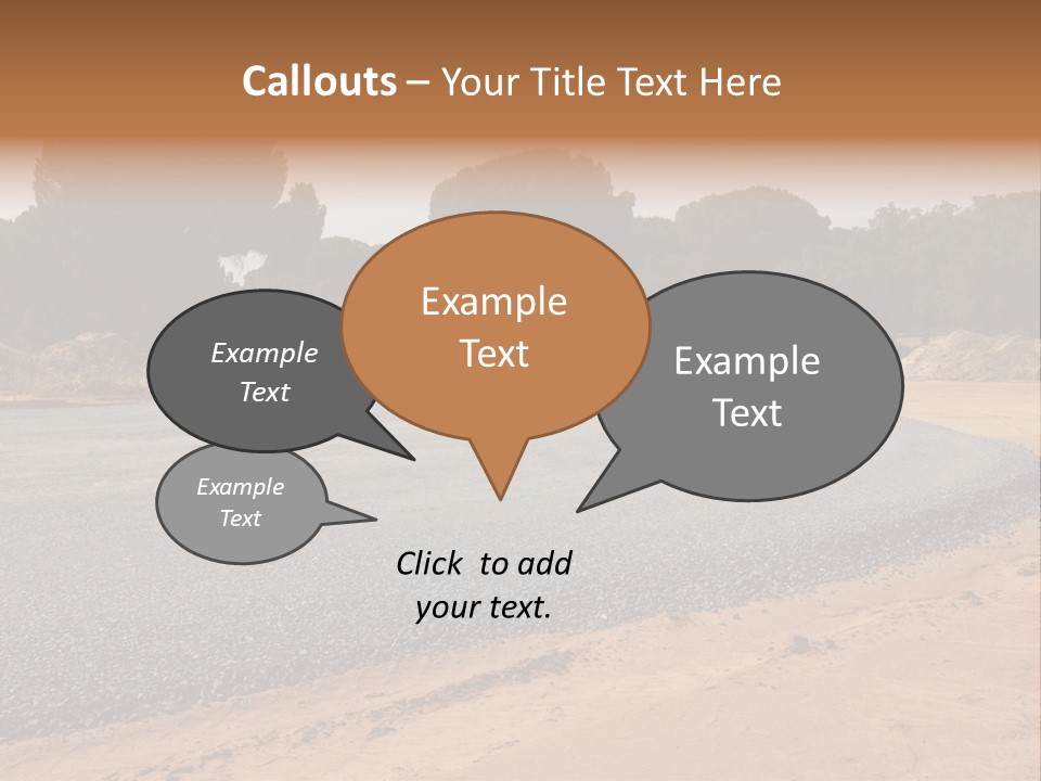 Texture Tarmac Textural PowerPoint Template