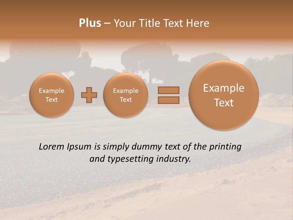 Texture Tarmac Textural PowerPoint Template