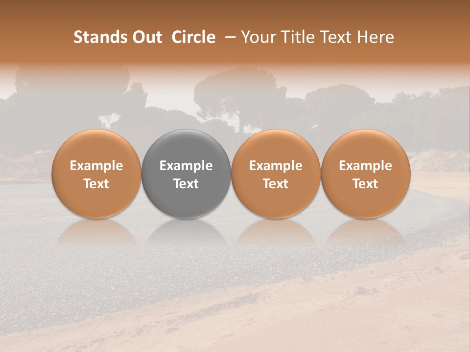 Texture Tarmac Textural PowerPoint Template