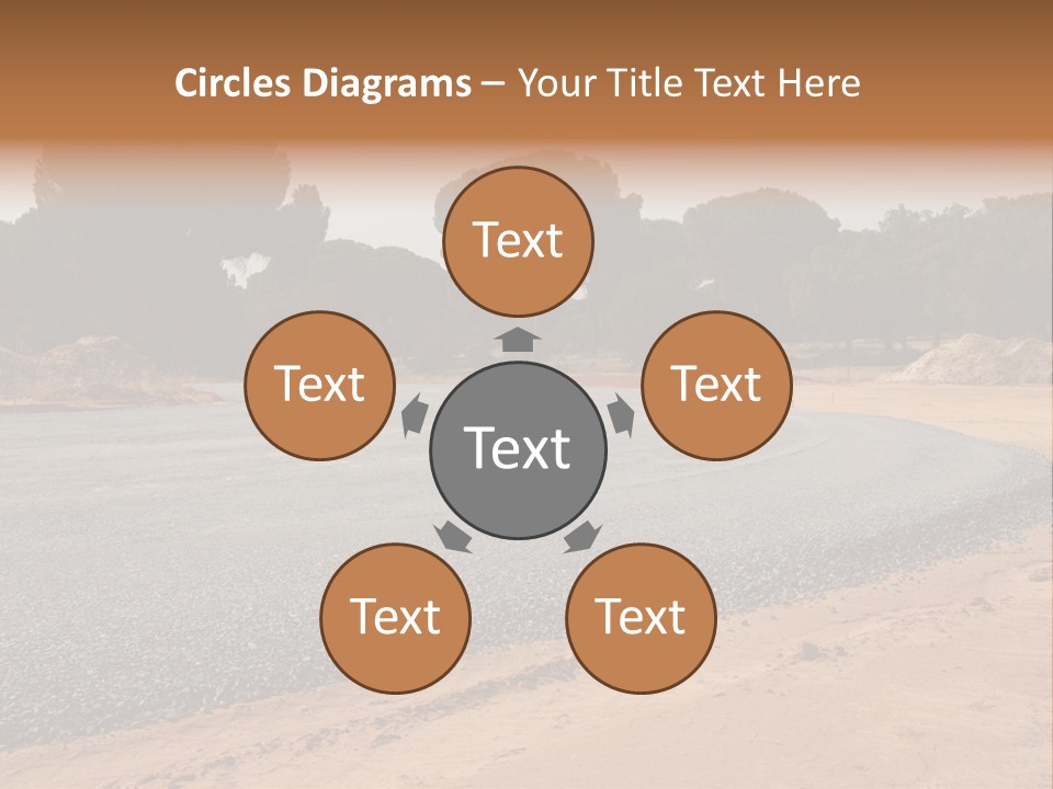 Texture Tarmac Textural PowerPoint Template