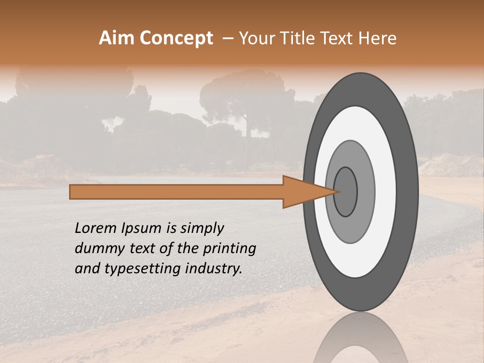 Texture Tarmac Textural PowerPoint Template
