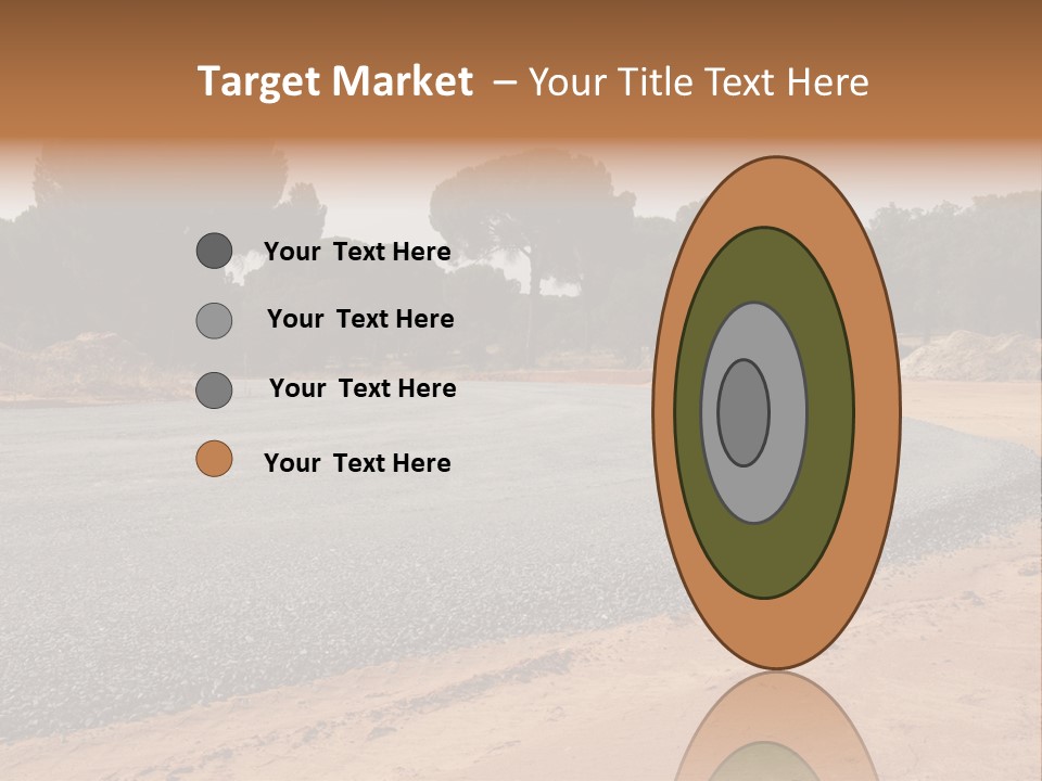 Texture Tarmac Textural PowerPoint Template