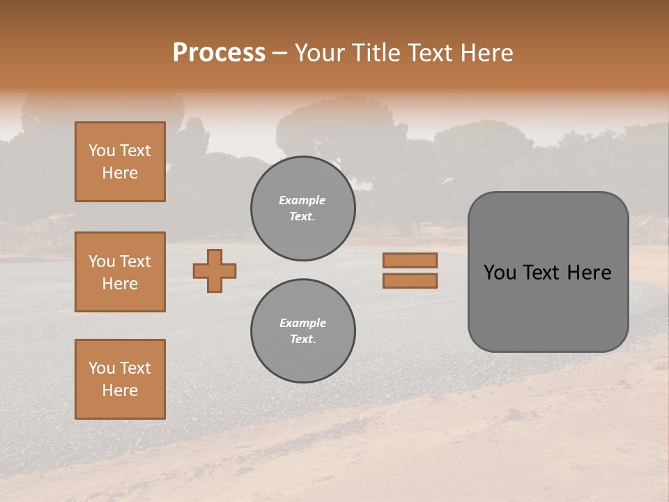 Texture Tarmac Textural PowerPoint Template
