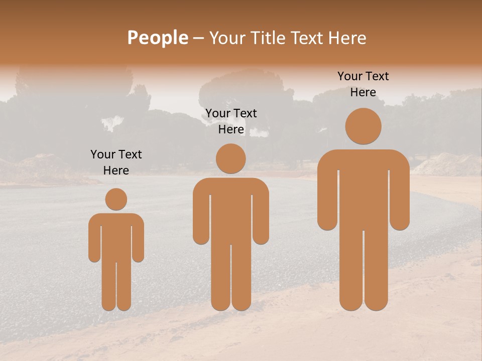 Texture Tarmac Textural PowerPoint Template