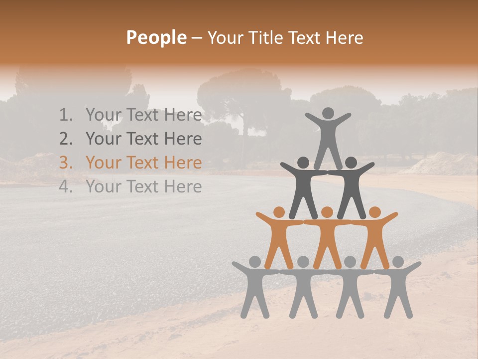 Texture Tarmac Textural PowerPoint Template