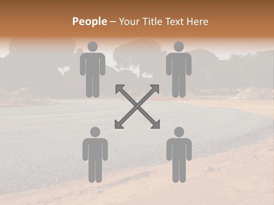 Texture Tarmac Textural PowerPoint Template