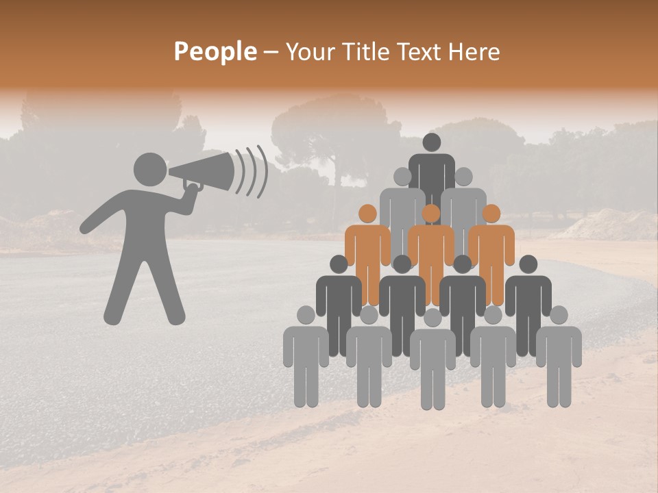 Texture Tarmac Textural PowerPoint Template