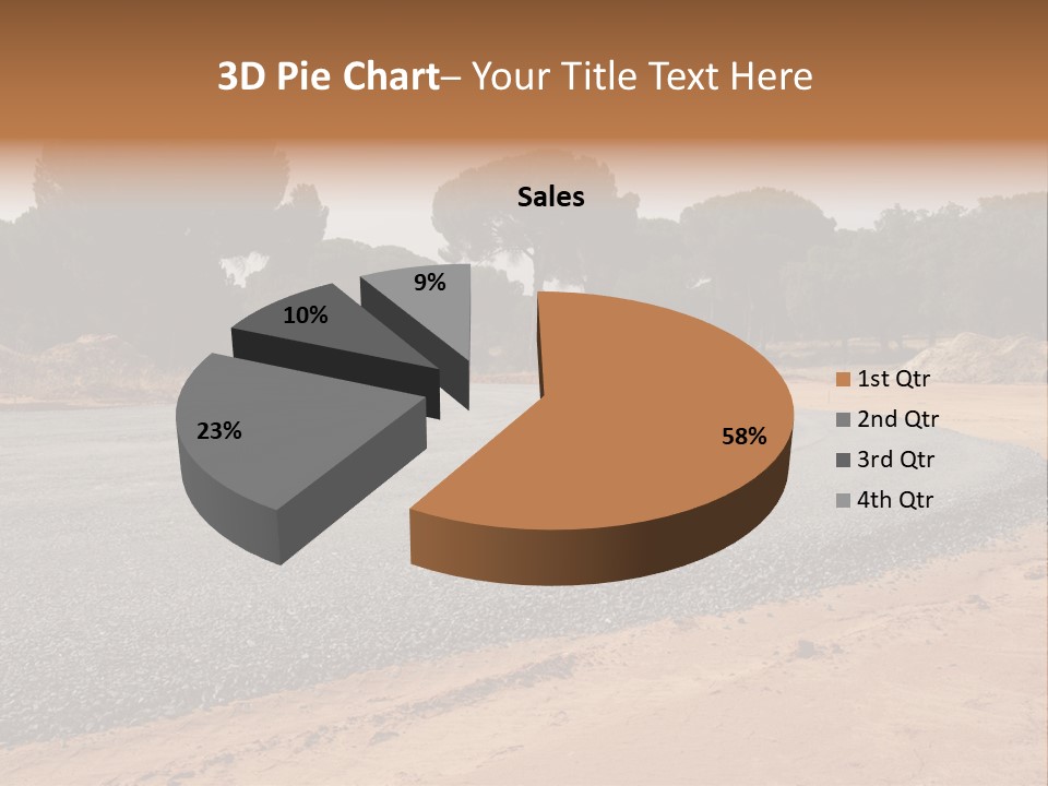 Texture Tarmac Textural PowerPoint Template
