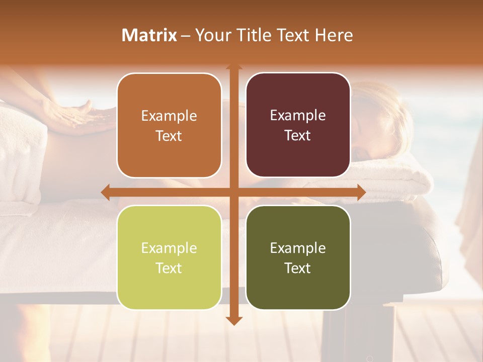 A Woman Getting A Back Massage At A Spa PowerPoint Template