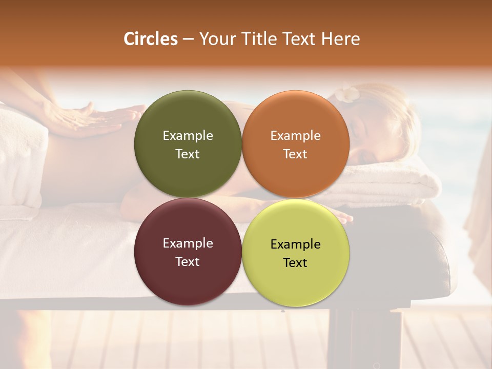 A Woman Getting A Back Massage At A Spa PowerPoint Template