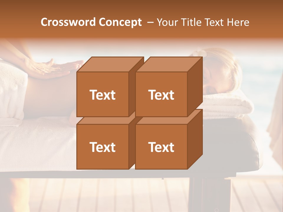 A Woman Getting A Back Massage At A Spa PowerPoint Template