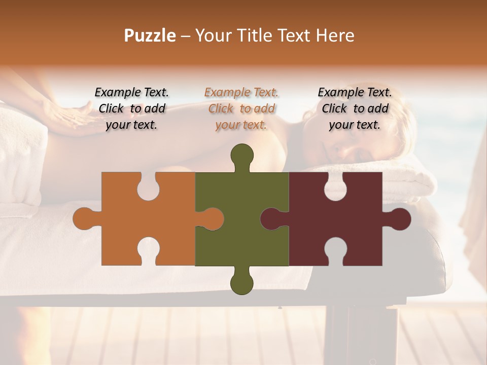 A Woman Getting A Back Massage At A Spa PowerPoint Template