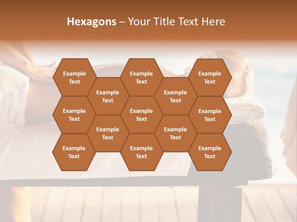 A Woman Getting A Back Massage At A Spa PowerPoint Template