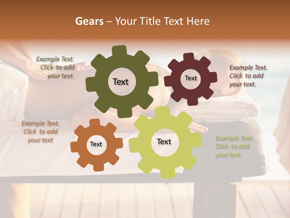 A Woman Getting A Back Massage At A Spa PowerPoint Template