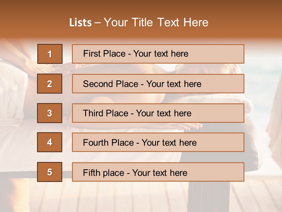 A Woman Getting A Back Massage At A Spa PowerPoint Template