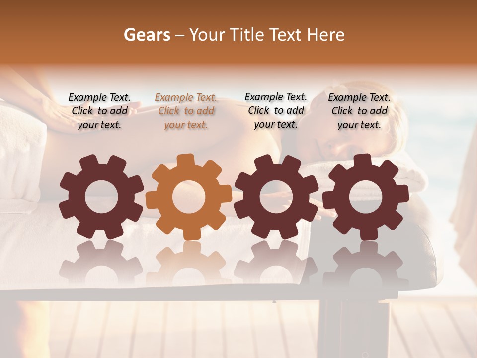 A Woman Getting A Back Massage At A Spa PowerPoint Template