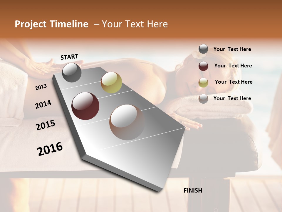 A Woman Getting A Back Massage At A Spa PowerPoint Template