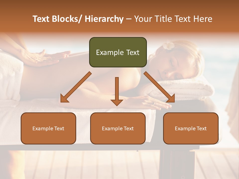 A Woman Getting A Back Massage At A Spa PowerPoint Template