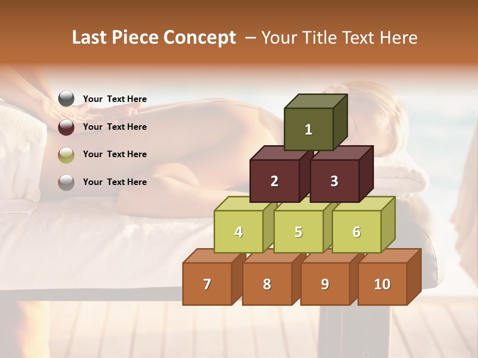 A Woman Getting A Back Massage At A Spa PowerPoint Template