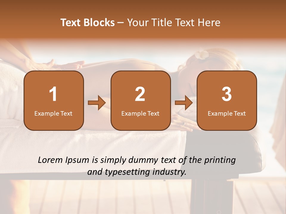 A Woman Getting A Back Massage At A Spa PowerPoint Template