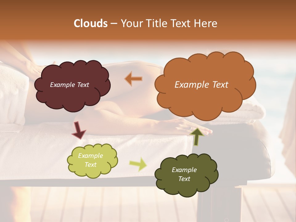 A Woman Getting A Back Massage At A Spa PowerPoint Template