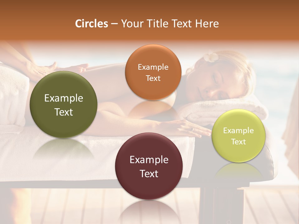 A Woman Getting A Back Massage At A Spa PowerPoint Template