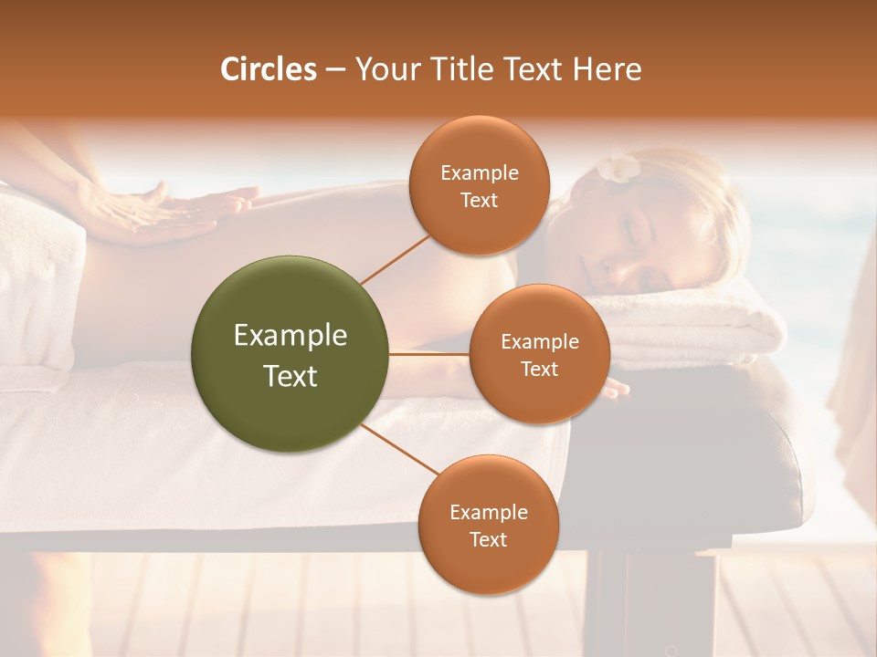 A Woman Getting A Back Massage At A Spa PowerPoint Template