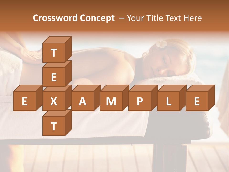 A Woman Getting A Back Massage At A Spa PowerPoint Template