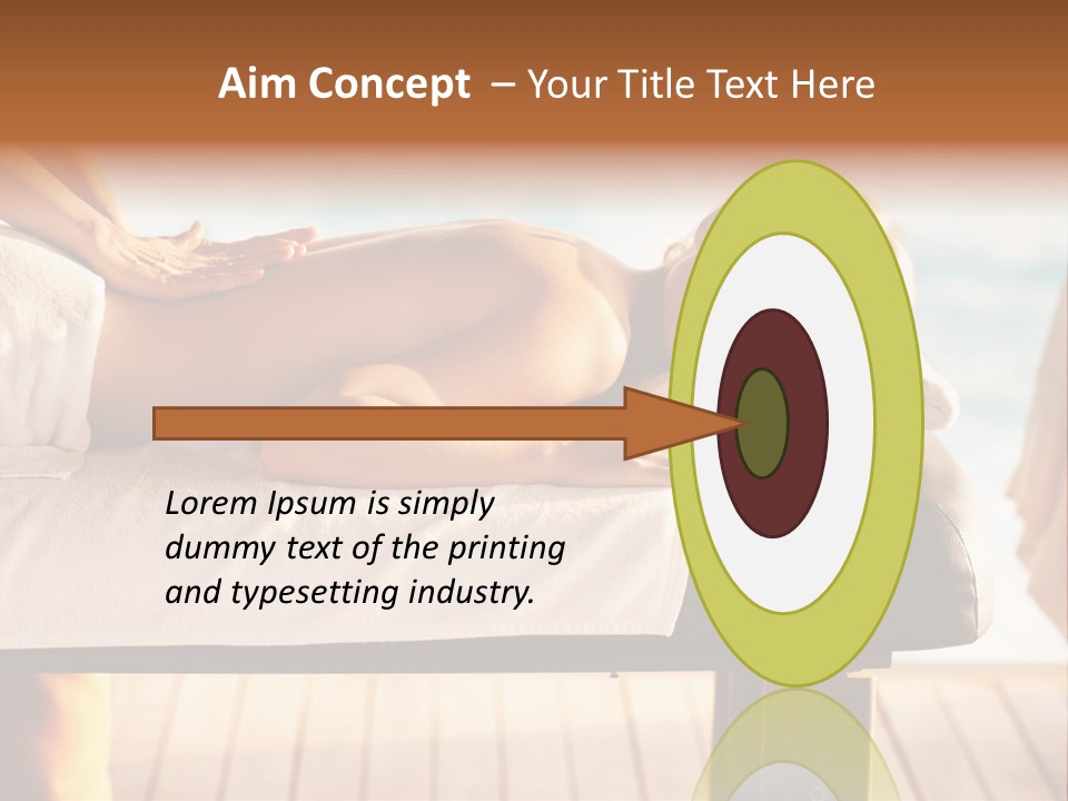 A Woman Getting A Back Massage At A Spa PowerPoint Template