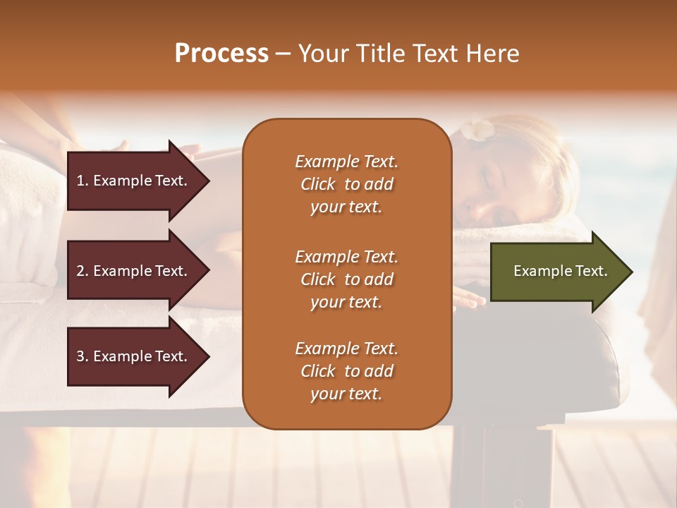 A Woman Getting A Back Massage At A Spa PowerPoint Template
