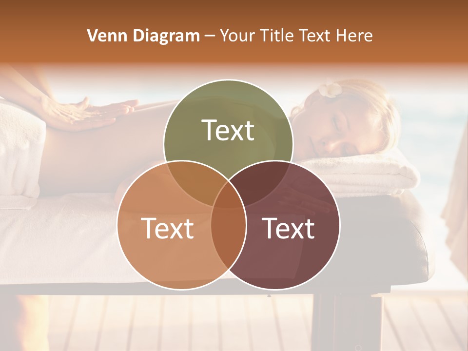 A Woman Getting A Back Massage At A Spa PowerPoint Template
