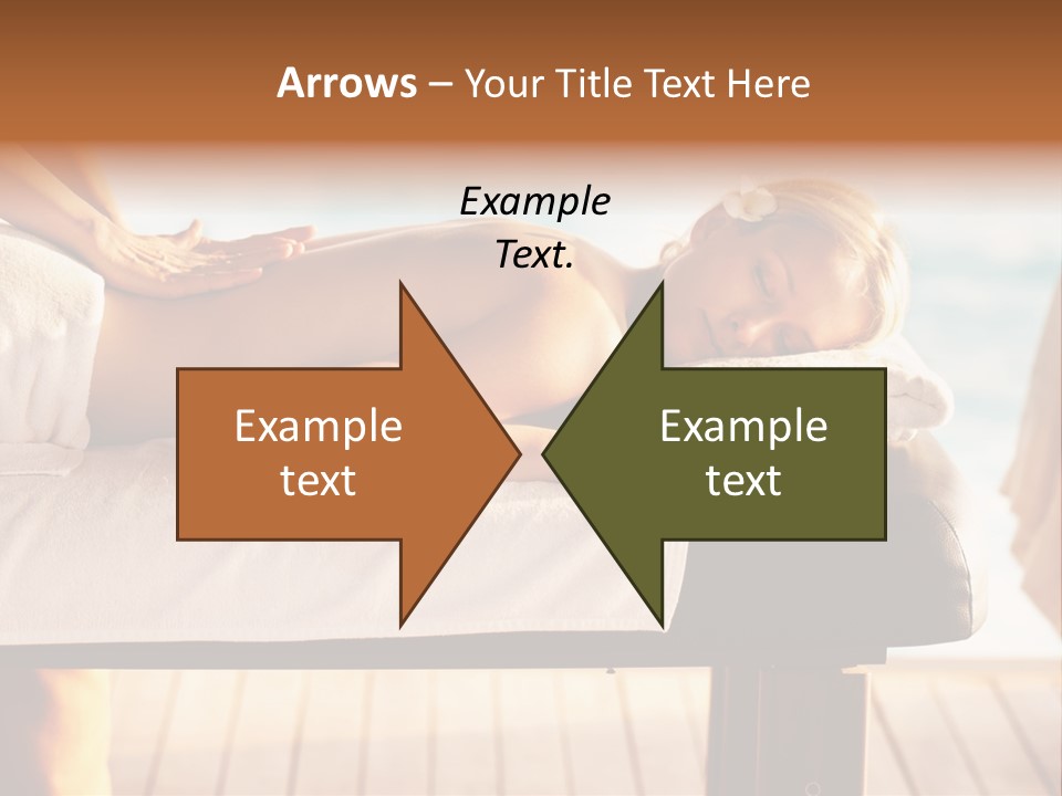 A Woman Getting A Back Massage At A Spa PowerPoint Template