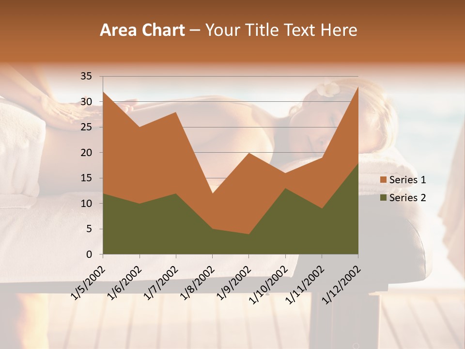 A Woman Getting A Back Massage At A Spa PowerPoint Template