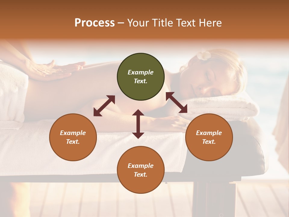 A Woman Getting A Back Massage At A Spa PowerPoint Template